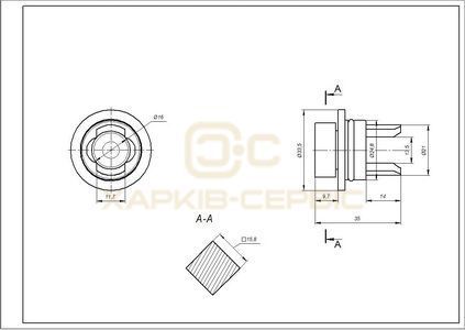 Муфта запобіжна для м'ясорубки Bosch 00418076 (без отвору)