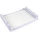 Полиця (нижня) для холодильника Samsung DA97-06440B 470x395mm (скляна, з обрамленням)