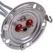 Тэн для бойлера под анод 1000W (нерж.) L=285mm фланец 124mm, 1 трубка под датчик анод M5 MTS
