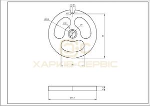 Решітка для ковбаси м&aposясорубки NR8 Zelmer \ Bosch D=62mm