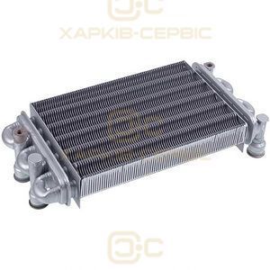 Теплообменник битермический для газового котла Baxi Main Four, Westen Quasar Plus, Roca Neobit