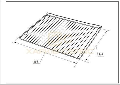 Решітка для духовки Gorenje 933265 AC054 455х340mm