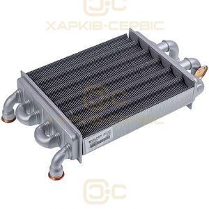 Теплообменник битермический для газового котла Baxi Main Four, Westen Quasar D 24 F