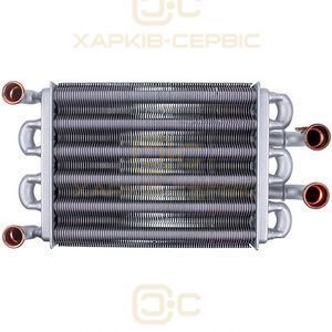 Теплообменник битермический для газового котла Baxi Main Four, Westen Quasar D 24 F