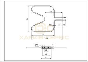 Тен нижній для духовки Zanussi 3570635015