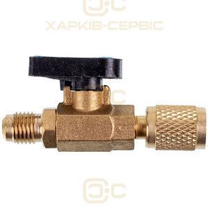 Кран прямий для заправки фреону R600 (1/4'') RTM BV-01