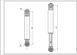 Амортизатор бака для пральної машини Bosch ANSA 00118869 90N L=190-280mm D отвору=8mm