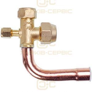 Кран сервісний (порт) 5/8" кутовий 90&deg; для кондиціонера