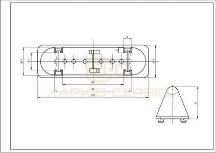 Активатор, ребро барабана для пральної машини Electrolux L=120mm 8118628026