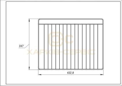 Решітка для духовки Electrolux 8583546595023 422.8x347mm