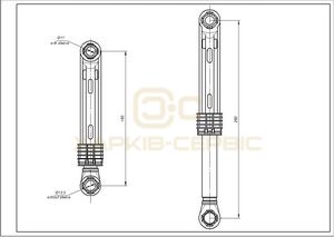 Амортизатор бака для пральної машини LG 80N 4901ER2003B