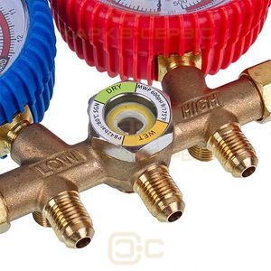 Манометричний колектор 2-вентильний XM-R536G R-22 (R-12 R-502) + шланги 3шт.x900mm
