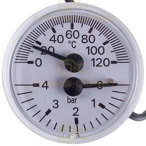 Термоманометр 0-4 бар 0-120&deg;C для газового котла Vaillant 101270