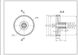 Шестерня середня D=28/80mm, H=26/14(36)mm для м&aposясорубок (універсальна)