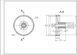 Шестерня середня D=28/80mm, H=26/14(36)mm для м'ясорубок (універсальна)